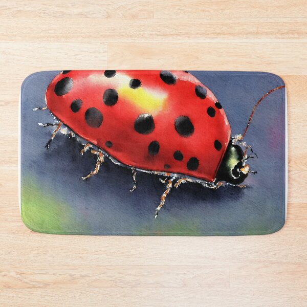 Artikelvorschau, Ladybug highly detailed watercolor painting entworfen und verkauft von DrawItOnce.