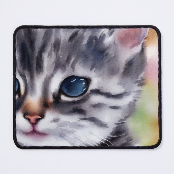 Artikelvorschau, Kitten highly detailed watercolor painting entworfen und verkauft von DrawItOnce.