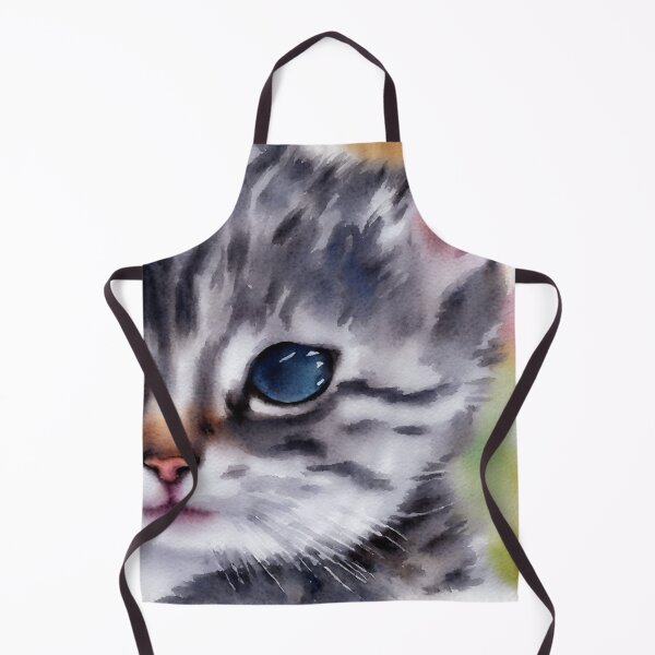 Artikelvorschau, Kitten highly detailed watercolor painting entworfen und verkauft von DrawItOnce.