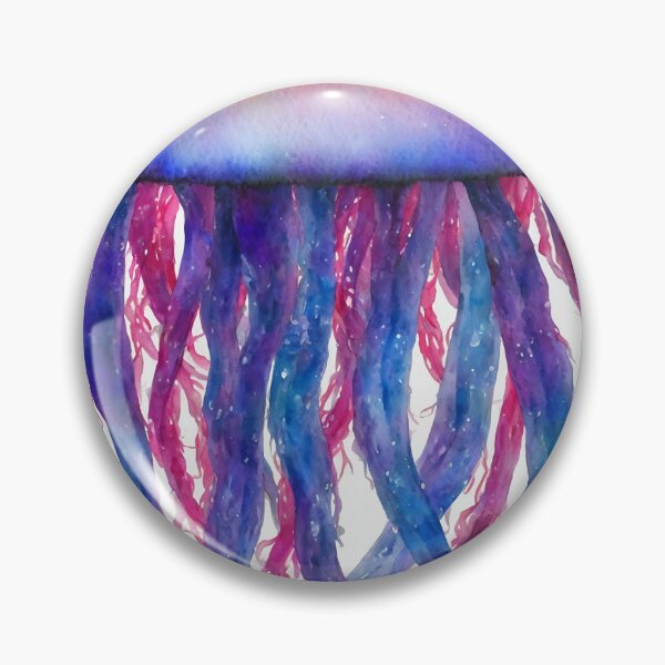 Artikelvorschau, Jellyfish highly detailed watercolor painting entworfen und verkauft von DrawItOnce.