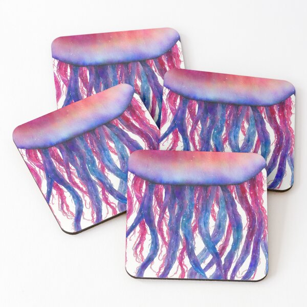 Item preview, Jellyfish highly detailed watercolor painting designed and sold by DrawItOnce.