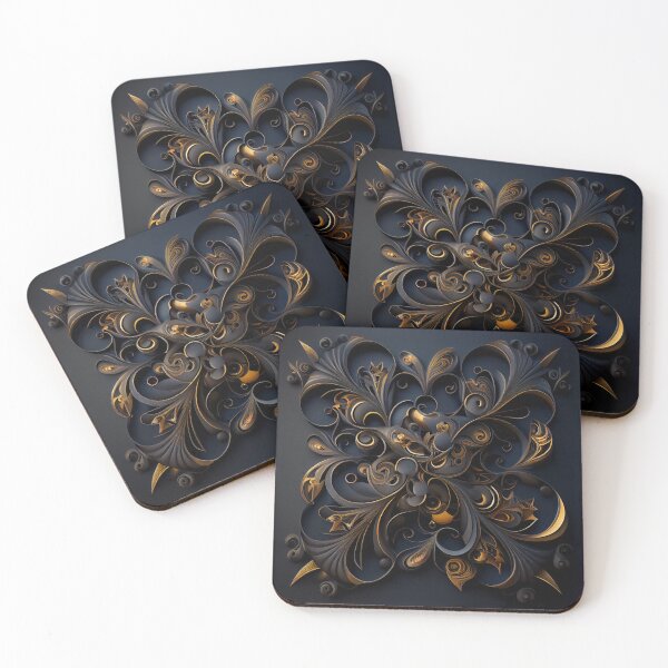 Item preview, Dark Three Dimensional Brilliant European Pattern Digital Painting designed and sold by CodeAndColors.