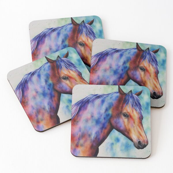 Item preview, Horse highly detailed watercolor painting designed and sold by DrawItOnce.