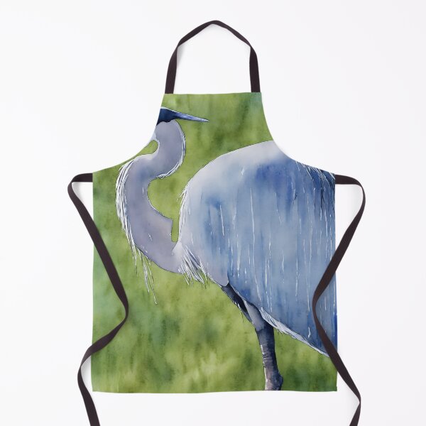 Artikelvorschau, Heron highly detailed watercolor painting entworfen und verkauft von DrawItOnce.