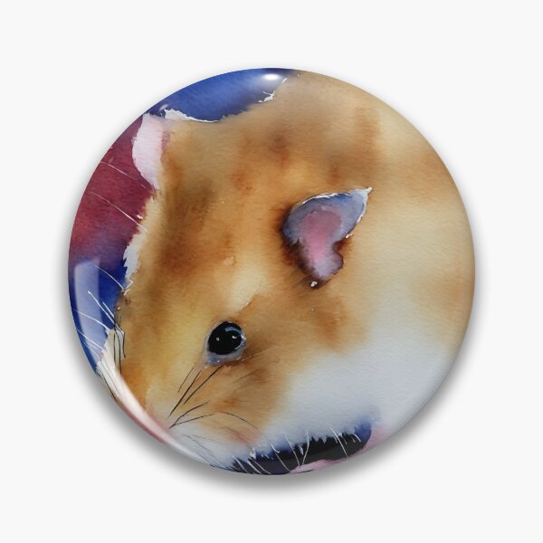 Artikelvorschau, Hamster highly detailed watercolor painting entworfen und verkauft von DrawItOnce.