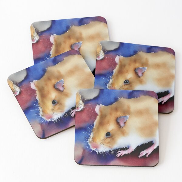 Item preview, Hamster highly detailed watercolor painting designed and sold by DrawItOnce.