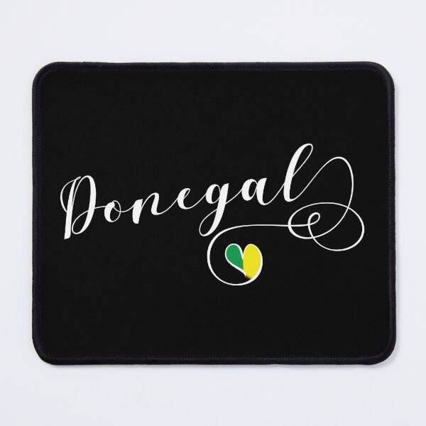 Item preview, Donegal County Colours Flag Heart, Dhún na nGall, Ireland, Irish designed and sold by Celticana.