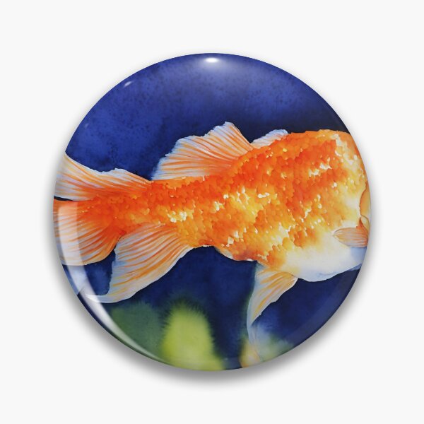 Artikelvorschau, goldfish highly detailed watercolor painting entworfen und verkauft von DrawItOnce.
