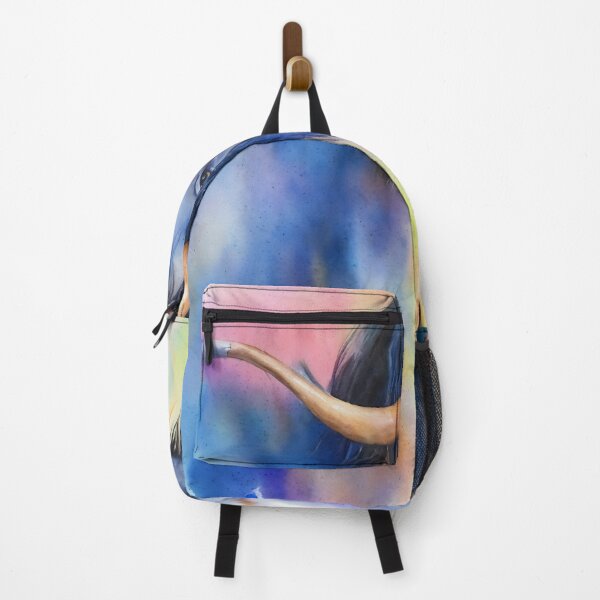 Item preview, Gnu highly detailed watercolor painting designed and sold by DrawItOnce.