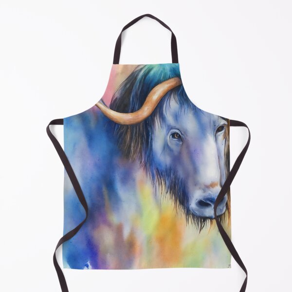 Item preview, Gnu highly detailed watercolor painting designed and sold by DrawItOnce.