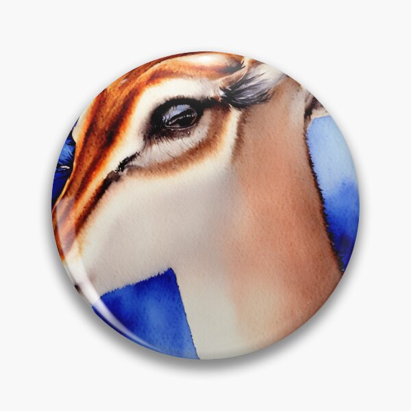 Artikelvorschau, Gazelle highly detailed watercolor painting entworfen und verkauft von DrawItOnce.