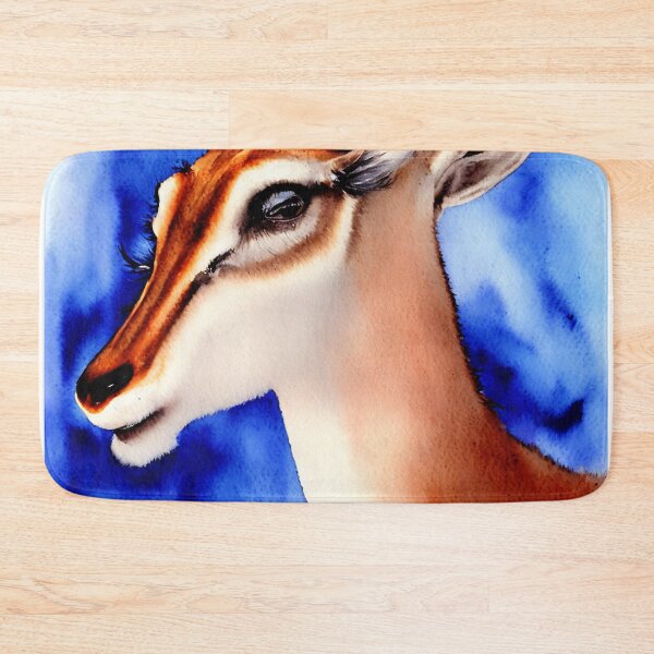 Artikelvorschau, Gazelle highly detailed watercolor painting entworfen und verkauft von DrawItOnce.