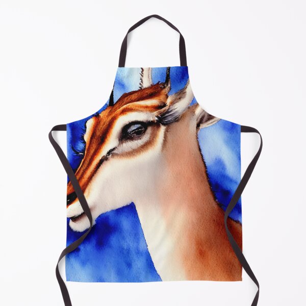 Item preview, Gazelle highly detailed watercolor painting designed and sold by DrawItOnce.