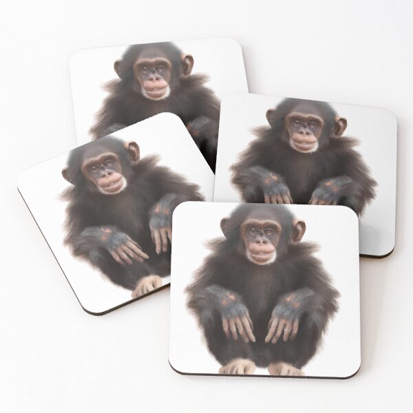 Item preview, Cute Chimpanzee Drawing designed and sold by WeHeartAnimals.