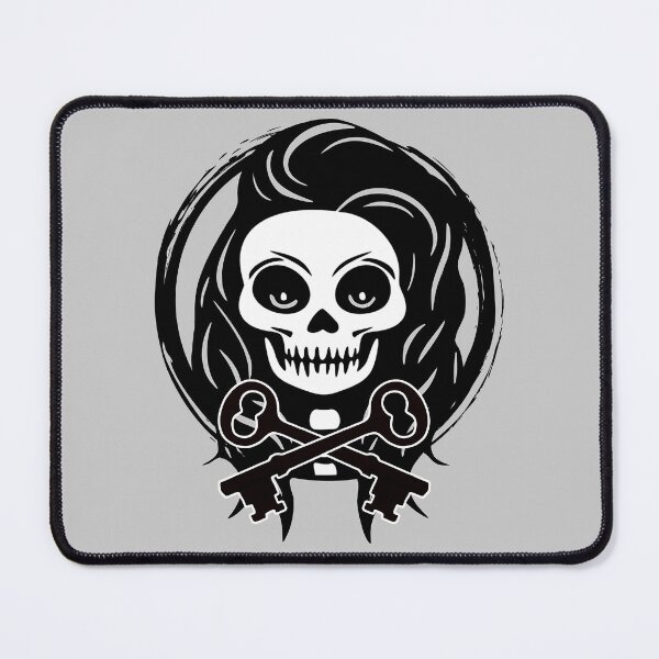 Item preview, Locksmith Female Skull and Crossed Keys Black Logo designed and sold by Nuletto.