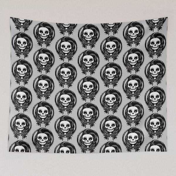 Item preview, Locksmith Female Skull and Crossed Keys Black Logo designed and sold by Nuletto.