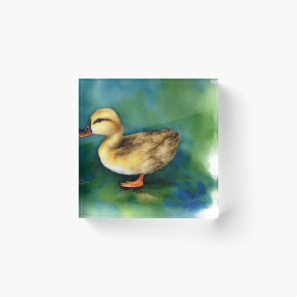 Artikelvorschau, Duckling highly detailed watercolor painting entworfen und verkauft von DrawItOnce.