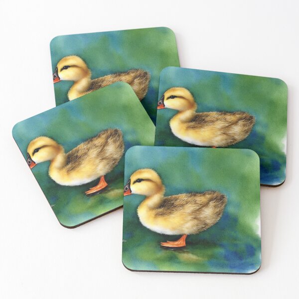 Item preview, Duckling highly detailed watercolor painting designed and sold by DrawItOnce.