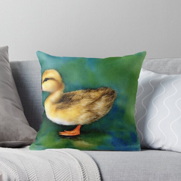Item preview, Duckling highly detailed watercolor painting designed and sold by DrawItOnce.