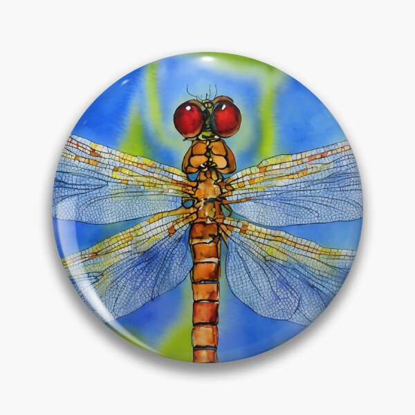 Artikelvorschau, Dragonfly highly detailed watercolor painting entworfen und verkauft von DrawItOnce.