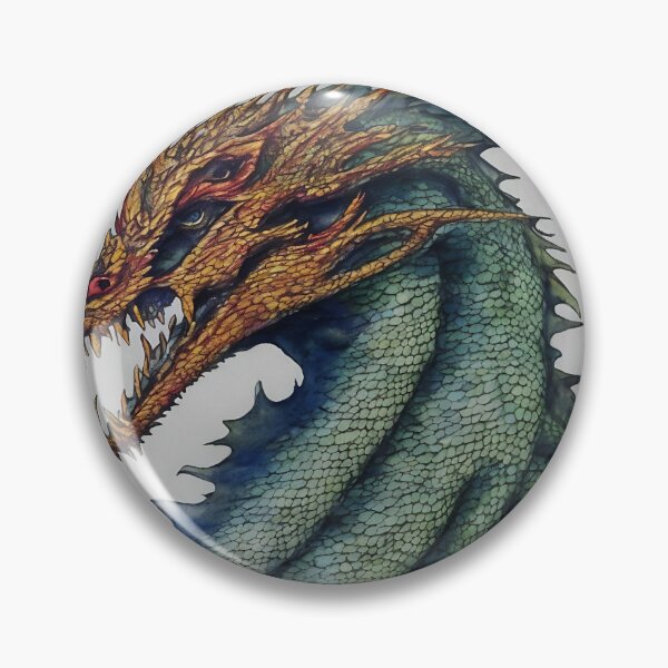 Artikelvorschau, Dragon highly detailed watercolor painting entworfen und verkauft von DrawItOnce.