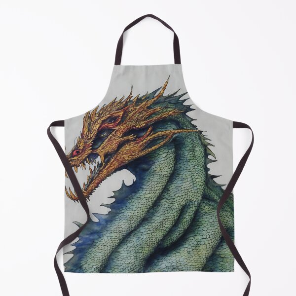 Item preview, Dragon highly detailed watercolor painting designed and sold by DrawItOnce.