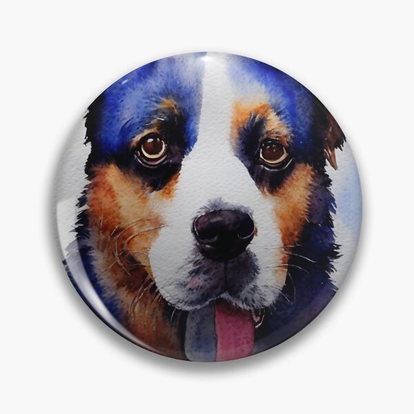 Artikelvorschau, Dog highly detailed watercolor painting entworfen und verkauft von DrawItOnce.