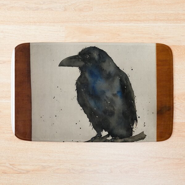 Artikelvorschau, Crow highly detailed watercolor painting entworfen und verkauft von DrawItOnce.