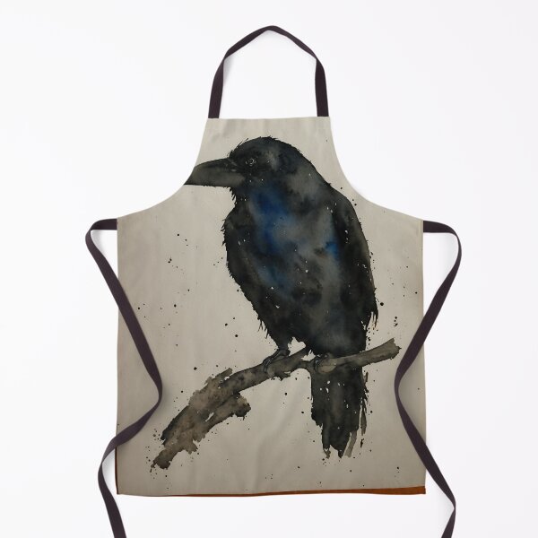 Artikelvorschau, Crow highly detailed watercolor painting entworfen und verkauft von DrawItOnce.