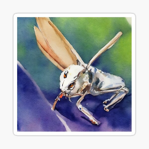 Item preview, Cricket highly detailed watercolor painting designed and sold by DrawItOnce.