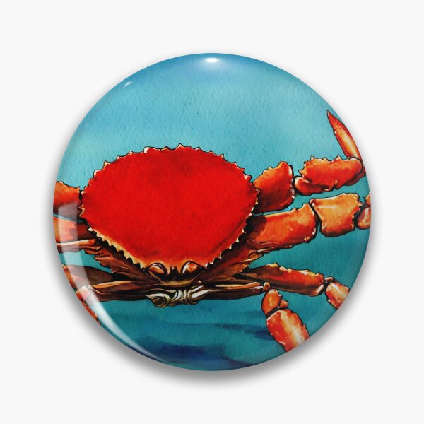 Artikelvorschau, Crab highly detailed watercolor painting entworfen und verkauft von DrawItOnce.