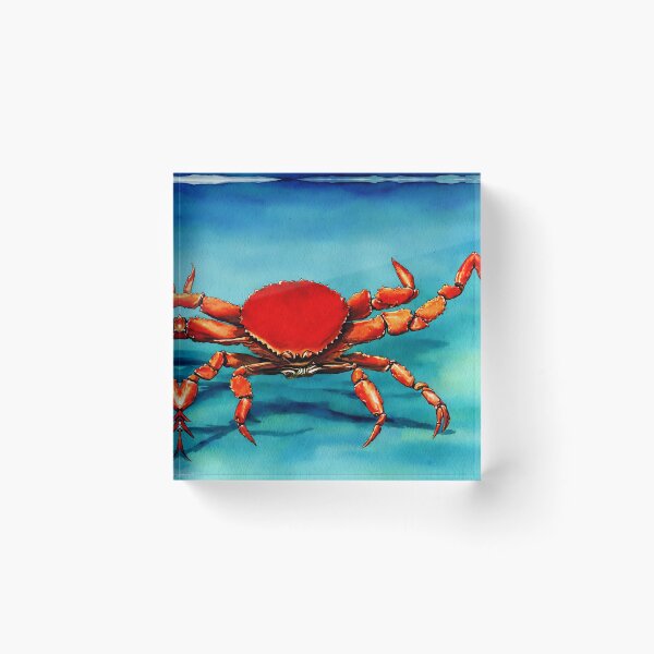 Artikelvorschau, Crab highly detailed watercolor painting entworfen und verkauft von DrawItOnce.