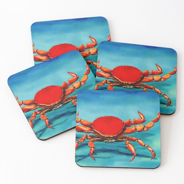 Artikelvorschau, Crab highly detailed watercolor painting entworfen und verkauft von DrawItOnce.