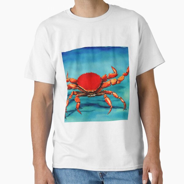 Item preview, Crab highly detailed watercolor painting designed and sold by DrawItOnce.
