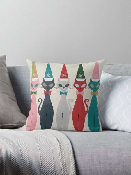 Artikel-Vorschau von Multicolor Kitty Santa, designt und verkauft von elgatogomez.
