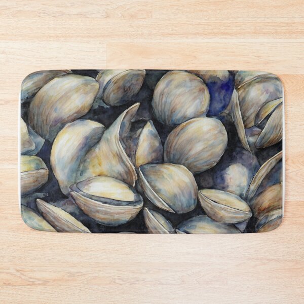 Item preview, Clams highly detailed watercolor painting designed and sold by DrawItOnce.