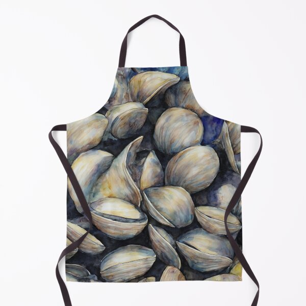 Item preview, Clams highly detailed watercolor painting designed and sold by DrawItOnce.