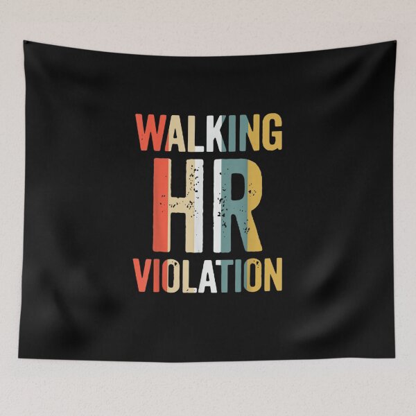 Aperçu de l'œuvre Vintage Walking HR Violation HR Ressources Humaines Nightm Retro créée et vendue par M7MED12.