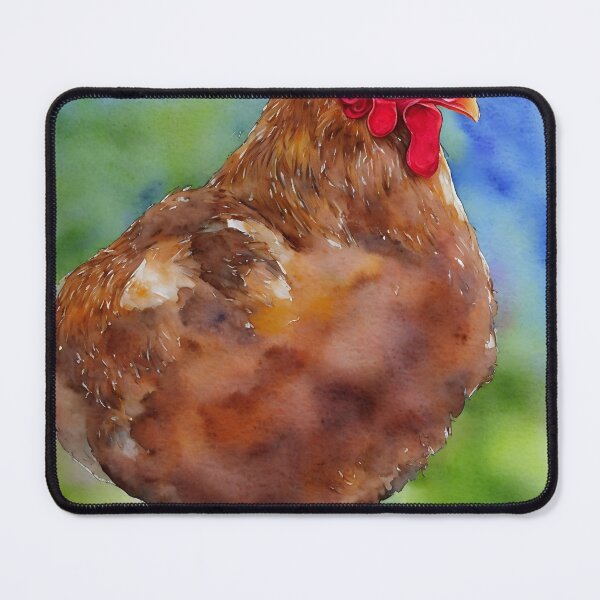 Artikelvorschau, Chicken highly detailed watercolor painting entworfen und verkauft von DrawItOnce.