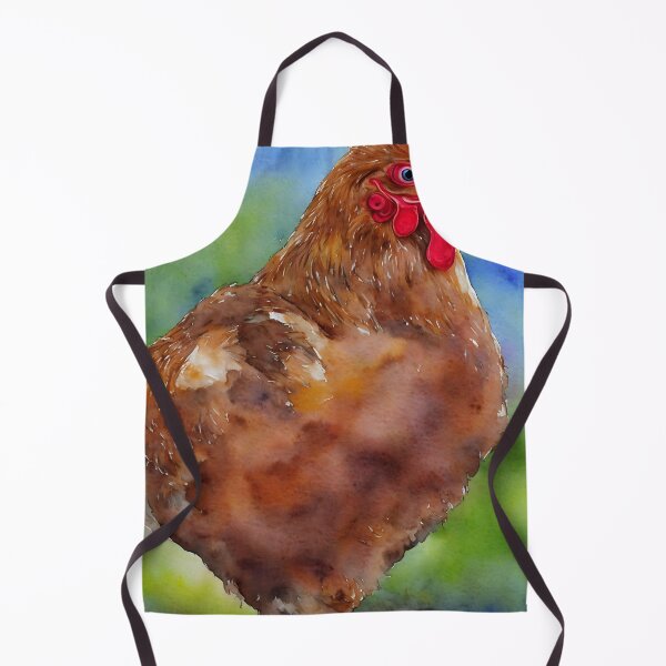 Artikelvorschau, Chicken highly detailed watercolor painting entworfen und verkauft von DrawItOnce.