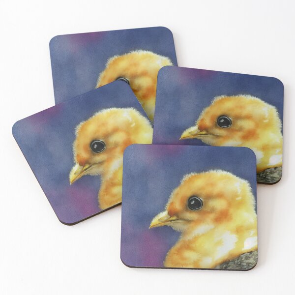 Item preview, Chick highly detailed watercolor painting designed and sold by DrawItOnce.