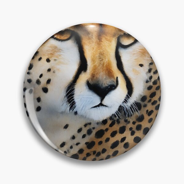 Artikelvorschau, Cheetah highly detailed watercolor painting entworfen und verkauft von DrawItOnce.