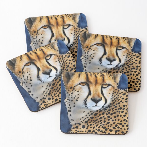 Item preview, Cheetah highly detailed watercolor painting designed and sold by DrawItOnce.