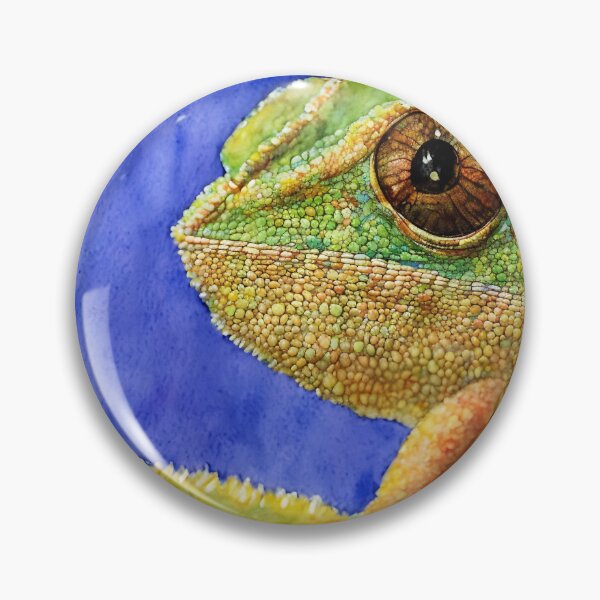 Artikelvorschau, Chameleon highly detailed watercolor painting entworfen und verkauft von DrawItOnce.
