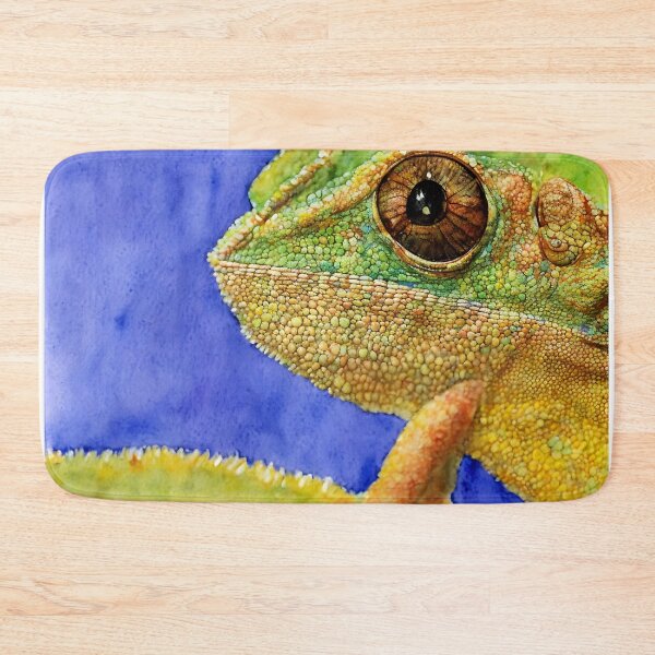 Artikelvorschau, Chameleon highly detailed watercolor painting entworfen und verkauft von DrawItOnce.