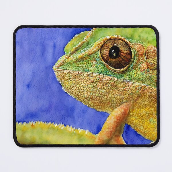 Artikelvorschau, Chameleon highly detailed watercolor painting entworfen und verkauft von DrawItOnce.