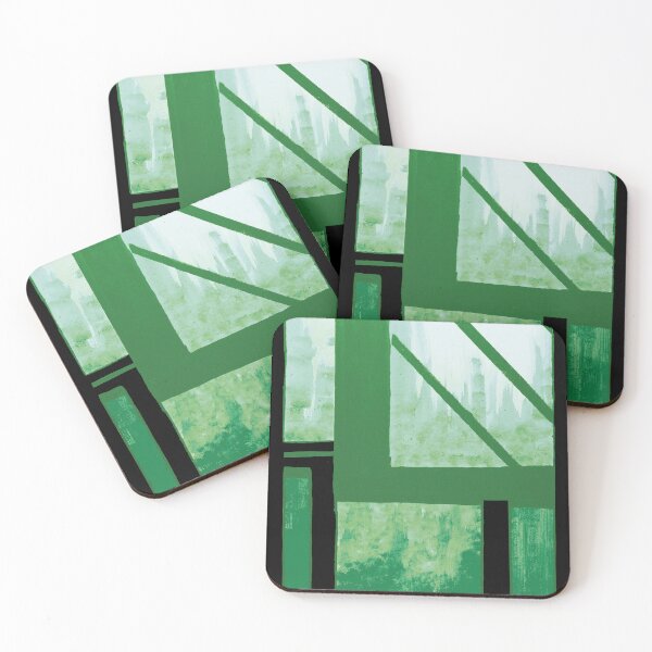 Item preview, Green Summer Cityscape  designed and sold by BlackArtichoke.