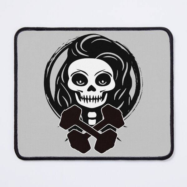 Item preview, Personal Trainer Female Skull and Weights Black Logo designed and sold by Nuletto.