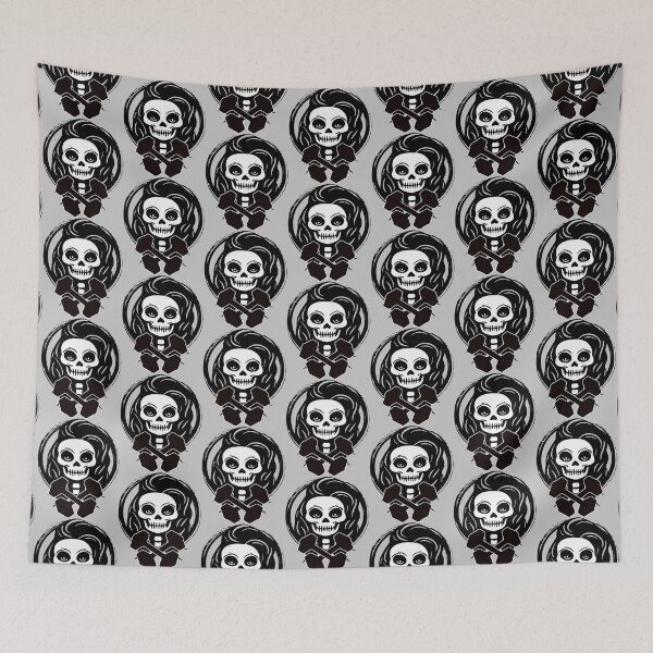Item preview, Personal Trainer Female Skull and Weights Black Logo designed and sold by Nuletto.