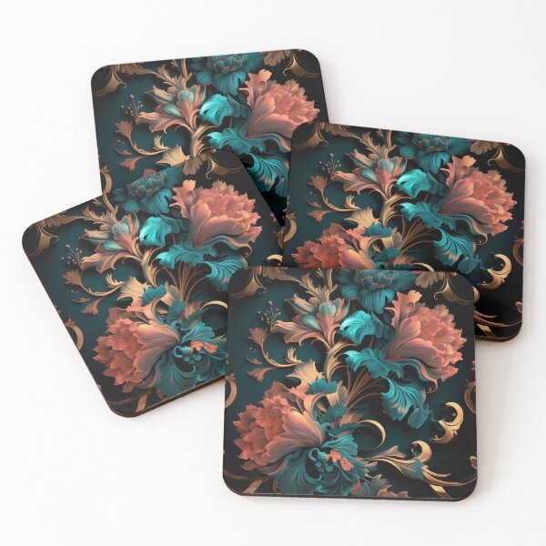 Item preview, Luxury Floral Pattern Digital Painting designed and sold by CodeAndColors.